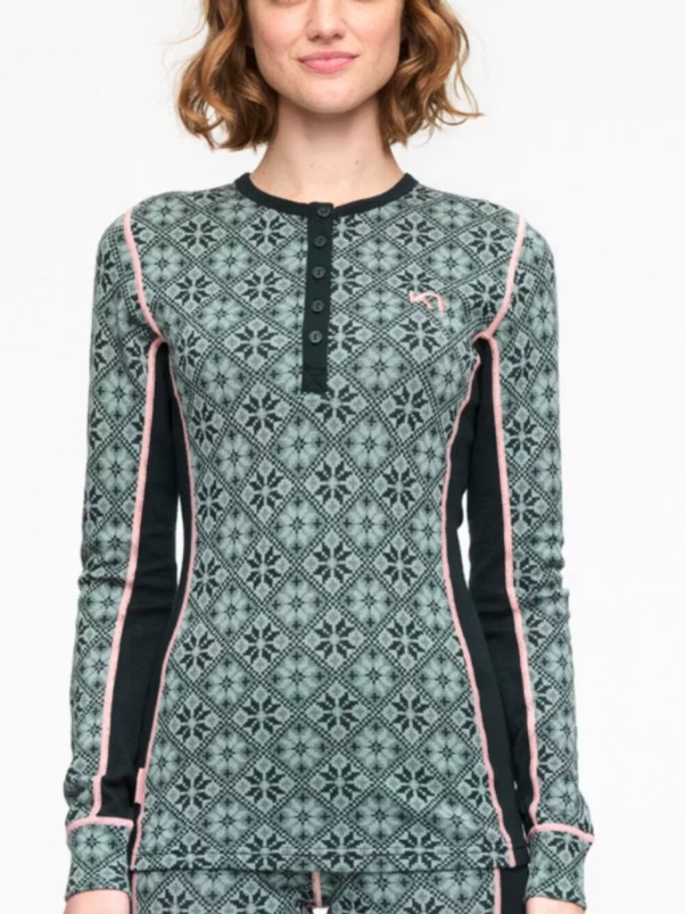 Kari Traa Rose Long Sleeve Baselayer - 100% Merino Wool - Murk Green